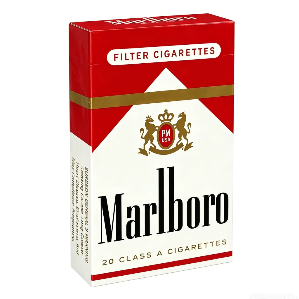 Marlboro Red King Size box cigarettes carton